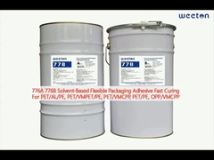 776A 776B 용매 기반 유연 포장재 PET/AL/PE, VMCPP, PE, OPP/VMCPP를 위한 빠른 경화 접착제
